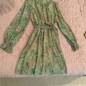 Floral Green Dress